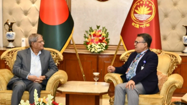 রাষ্ট্রপতির সঙ্গে জাতীয় বিশ্ববিদ্যালয়ের চ্যান্সেলর সাক্ষাৎ রাষ্ট্রপতির সঙ্গে জাতীয় বিশ্ববিদ্যালয়ের চ্যান্সেলর সাক্ষাৎ