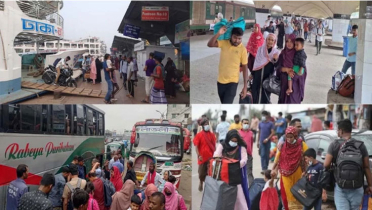 ঈদের ছুটি শেষে ঢাকায় ফিরছেন কর্মজীবীরা ঈদের ছুটি শেষে ঢাকায় ফিরছেন কর্মজীবীরা