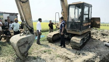 টাঙ্গাইলে অবৈধ বালু উত্তোলনের বিরুদ্ধে অভিযান