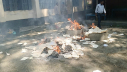 তেঁতুলিয়ায় পুড়িয়ে ফেলা হলো ২৫০০ দলিল