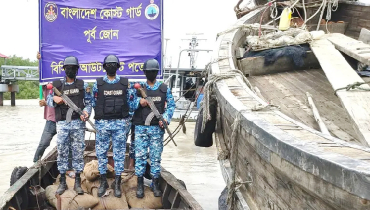 কোস্ট গার্ডের অভিযানে বিপুল চোরাইমাল জব্দ