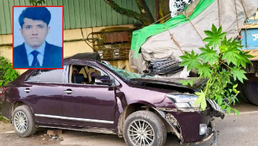 ট্রাকের পেছনে প্রাইভেটকারের ধাক্কা,  প্রাণ গেল সহকারী জজের