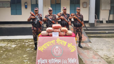 সীমান্তে সাড়ে ৮ লাখ টাকার চোরাই পণ্য জব্দ সীমান্তে সাড়ে ৮ লাখ টাকার চোরাই পণ্য জব্দ
