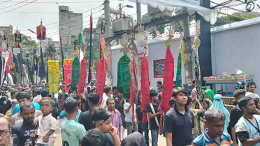 হোসেনি দালান থেকে তাজিয়া মিছিল শুরু