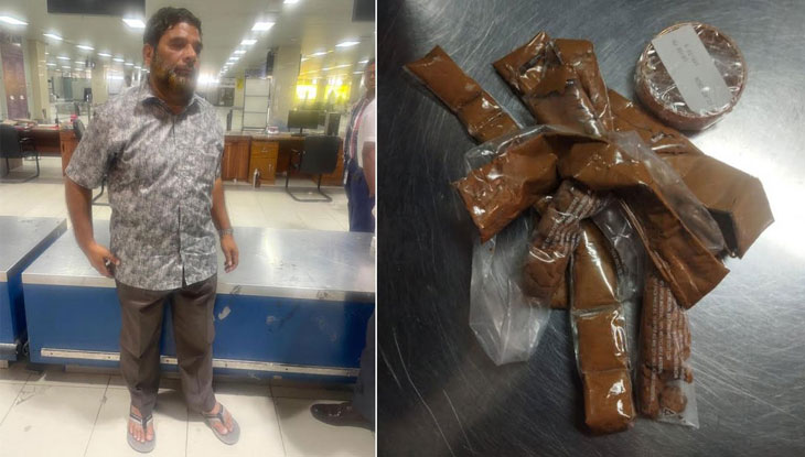 দুই কেজি স্বর্ণ নিয়ে বিমানবন্দরে ধরা