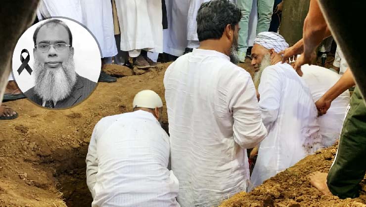বাবার পাশে চিরনিদ্রায় শায়িত সালাহউদ্দিন আহমেদ