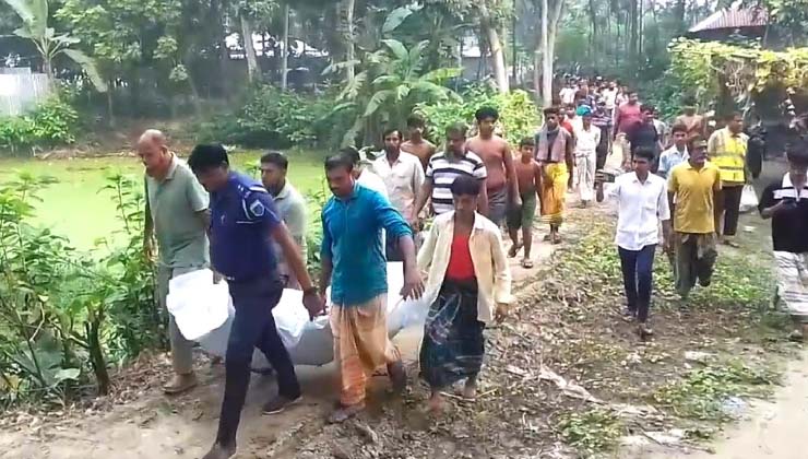 হলুদ ক্ষেতে মিলল ব্যবসায়ীর আগুনে পোড়া মরদেহ