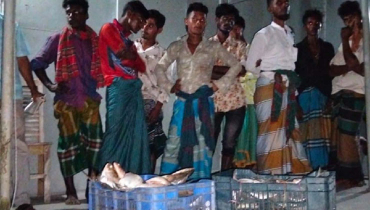 নিষেধাজ্ঞা অমান্যে ৩৪ জেলে আটক, ২ মণ ইলিশ জব্দ