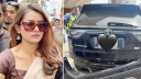 ডাম্প ট্রাকের চাপায় দুমড়েমুচড়ে গেছে গাড়ি, প্রাণে বাঁচলেন তানজিন তিশা ডাম্প ট্রাকের চাপায় দুমড়েমুচড়ে গেছে গাড়ি, প্রাণে বাঁচলেন তানজিন তিশা